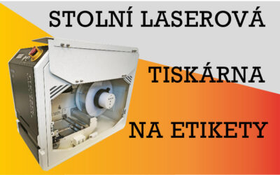 Stolní laserová tiskárna na etikety v kotoučích